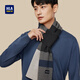 Heilan House (HLA) scarf for men in autumn and winter with wool warm scarf to prevent cold atmosphere birthday gift for husband and boyfriend gift box