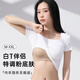 Xiangmi Pilates Black Bandage Fully Fixed One Cup Bra Thin Seamless Wireless Push Up Underwear for Women