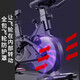 Konais Spinning Bike Home Indoor Exercise Equipment Silent Weight Loss Fat Burning Body Shaping Exercise Bike White All-Inclusive Anti-Slip Mat