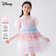 Disney (Disney) children's dress long-sleeved skirt autumn and winter knitted mesh princess dress TD3EQ007 rainbow pink 110