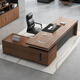 Boxen Boss Desk President's Desk Simple Modern Desk Manager Desk Office Chair Combination Supervisor Office Furniture Executive Desk 1.6 Meter Boss Desk
