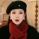 Temperament and warm beret, fashionable and versatile, Korean version, shaped and face-changing, autumn and winter new elegant painter hat M555 black