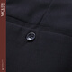 VlCUTU black professional suit men's business iron-free commuting formal wear men's slim suit black 8801 M 170
