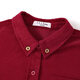 ELLE KIDS Children's Clothing Contrast Color Embroidered Long Sleeve Horse Year New Year Red Shirt Girls Autumn and Winter Corduroy Casual Versatile Top New Year Red 120 (110/120)