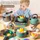 Wanlotu kitchen toys children's cooking toys 3-6 years old play house cooking induction cooker set boys and girls birthday gifts