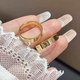 Hundred-year-old ancient craftsmanship gold-plated silver ring light luxury style ring ancient method plain ring gold-plated silver-plated men and women's ring Hong Kong code No. 17, exquisite thickening and widening