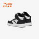 ANTA Children's Sports Shoes for Boys 2025 Autumn and Winter New Leather Water-Repellent Warm Plus Velvet Cotton Shoes Anta White/Black-3 31