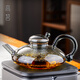 Gaoming (gaoming) new rat tail glass teapot high-end tea set household ultra-thin high-power exquisite electric ceramic stove tea set rat tail teapot + Tang Jing stove