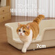 Event Cat Litter Box Extra Large Anti-Splash Mat Anti-odor Fully Semi-Enclosed Cat Toilet Cat Litter Box Supplies Event Exclusive Big Mac Style 66cm Yellow