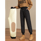 GPHF Japanese thermal cotton pants for women in winter plus velvet and thickening Northeast Harbin cold-proof, waterproof and windproof leggings assault pants black leggings (thickened knee pads) M recommended 80-100Jin Jin equals 0.5 kg