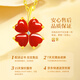 CHINA GOLD Four-leaf clover gold necklace for women 18k gold red agate pendant birthday gift for girlfriend and wife wedding anniversary 18k split four-leaf clover red agate pendant - free silver chain