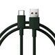 Xiaomi (MI) Xiaomi 6A A-C 1M braided data cable dark green