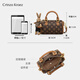 CRTNZO KROEZ Light Luxury Bag Women's Bag 2025 New Crossbody Bag Portable Bowling Bag Birthday Anniversary Gift Practical Brown-Female Bag for Girlfriend Wife Best Friend