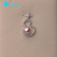 Xin Heming Mother Necklace 50-60 Years Old Freshwater Pearl Oblate 7-8mm S925 Solid Silver Pendant Necklace White Pearl Pendant + 50cm 0-Character 7-8mm