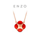 Chow Tai Fook (CHOW TAI FOOK) ENZO Shishi Ruyi 18K gold carnelian topaz necklace for women EZV5559 gift for girlfriend EZV5559