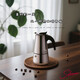 Stainless steel Moka pot household small Italian coffee pot small coffee machine thickened Moka pot set European brand stainless steel Moka pot 4 cups 200ml