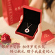 Lao Fengxiang Good Luck Lotus Lotus Koi Chalcedony Peace Buckle Silver Necklace Women's Pendant Birthday Anniversary Gift for Girlfriend and Wife Select Chalcedony * Peace Buckle Necklace * Brand Gift Box