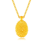 China Gold Gold Durian Gold Necklace Women 2025 New Pure Gold Pendant Girls Birthday Gift Girlfriend Wife Wedding Anniversary Durian Pure Gold Pendant Free Silver Chain Jingsuda