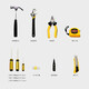 Padilin Toolbox Set Household Wrench Screwdriver Hammer Hardware Tool Repair Multifunctional Woodworking Electrician Set
