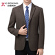 K-Boxing Men's Cashmere Suit Men's Business Casual Men's Middle-aged Wool Professional Suit Jacket Non-ironing Thickened Top 621-2 Brown S 165/46