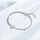 Chao Acer Platinum Love Platinum Bracelet for Women PT950 Platinum Stacked Bracelet Birthday Gift for Women Price includes labor cost 510 yuan, chain length is about 15cm + tail chain 3.7 grams