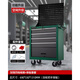 GREENER Auto Repair Tool Cart Drawer Hardware Repair Small Push Box Multifunctional Mobile Heavy Tool Cabinet Workshop Use Space Upgrade DA-24 Green Black + Backplate Package 80% Customer Choice