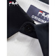 Fila Children's Clothing Shirts 2025 Autumn New Boys' Short-sleeved Lapel POLO Shirt for Medium and Large Children Cloud Mushroom White-WT 140 cm