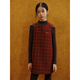 ELLE KIDS children's clothing Christmas and New Year plaid vest skirt girls autumn and winter festive atmosphere retro red skirt