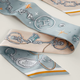 Hermes (HERMES) 25-year new style original design ribbon silk scarf fashionable and exquisite New Year gift for girlfriend H062743S 14 ice blue 86.5*5cm