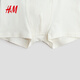 H&M 2026 new spring children's clothing children's boys 5-piece boxer briefs 0589520 white/grey 150 150/80 (10-12Y)
