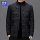 ROMON brand Chinese style down jacket for middle-aged and elderly men in autumn and winter, red Tang suit jacket for dad's birthday, men's clothing SFT-9926 red M 170