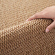 Pupan imitation sisal carpet living room 2025 new wear-resistant no-wash wabi-sabi antique style floor mat bedroom bedside blanket large area pineapple ring - camel color custom size contact customer service