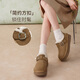 Best Picture 25 Winter Birkenstock Shoes Fashionable Retro Casual Plus Velvet Warm Women's Shoes N2539DM5 Camel 37