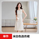 Mid-sleeve suit jacket for women spring and summer 2026 new small high-end dress suit suit two-piece off-white three-quarter sleeve suit + dress XL