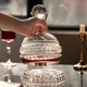 Light luxury quality decanter, home high-end, large-capacity wine flask, crystal glass, quick decanter, decanter, 360-degree rotatable