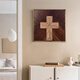 Yusenyi handmade puzzle three-dimensional cross wall decoration painting living room entrance mural desktop photo frame pendulum maroon