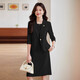 Mid-sleeve suit jacket for women spring and summer 2026 new small high-end dress suit suit two-piece off-white three-quarter sleeve suit + dress XL