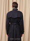 ACME CULTUM темно-синий плащ из хлопка с тремя лацканами, мужской высококачественный свободный длинный плащ темно-синего цвета, предварительная продажа ожидается 22 декабря M