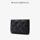 WILLIAMPOLO Emperor Paul Wallet Women's 2025 New Wallet Card Bag All-in-one Women's Simple Small Bag Coin Purse Glacier Silver