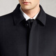 Lozi 80% wool & 10% cashmere & 10% mulberry silk long woolen coat high-end white duck down jacket for men