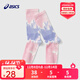 ASICS Children's 25th Autumn Fashionable Full Print Sports Socks Antibacterial, Deodorant, Soft and Comfortable Children's Socks 5014 Blue Pink One Size M
