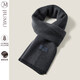 JIUMU scarf men's warm autumn and winter gift box thickened scarf for boyfriend's elder birthday gift dark gray