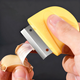 Home KATEI STORY Japanese Garlic Peeler 304 Stainless Steel Quick Peeling Garlic Peeler Multifunctional Kitchen Garlic Ginger Scraper Stainless Steel Garlic Peeler Yellow 1 PC