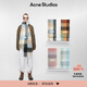 Acne Studios Unisex Plaid Tassel Rainbow Vally Scarf Wool Shawl CA0084 Blue/Beige/Black One Size