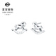 Caibai Jewelry Platinum Earrings Pt950 Platinum Fashion Small Rocking Horse Trojan Earrings Price BJ Platinum Earrings About 2.30g