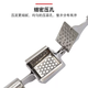 Yusenyi manual garlic press, stainless steel garlic masher, household kitchen garlic pounder, garlic peeler, garlic squeezer, garlic peeler, round tube garlic press (pack of 2)