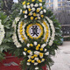 Hua Mengli Memorial Chrysanthemum Wreath Flower Basket White and Yellow Chrysanthemum Wreath (Single Price)