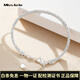 Miss JuJu pt950 platinum bracelet for women platinum twist rope small waist bracelet fashion jewelry weight 11.4-11.6g