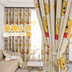 Yusenyi's new light luxury bedroom light-blocking high-end cartoon children's room living room sunshade cloth heat-blocking light-blocking sun protection Digital Happy Tulip Width 3.5X Height 2.5 Hook style one piece