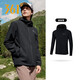 361 Men's new windproof and water-repellent windproof jacket, casual, versatile, trendy outdoor sports tops, high-end men's wear, super black (zipper pocket-hooded windbreaker) S /165 (90-100Jin Jin equals 0.5kg)